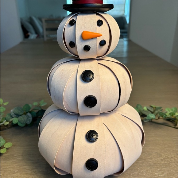 Longaberger Snowman Decor with Black and Orange Accents - Picture 8 of 12